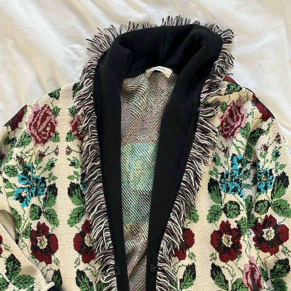Anthropologie Aldo Martins Rose Pattern Cardigan - Picture 2 of 7
